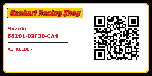 Suzuki 68191-02F30-CA4