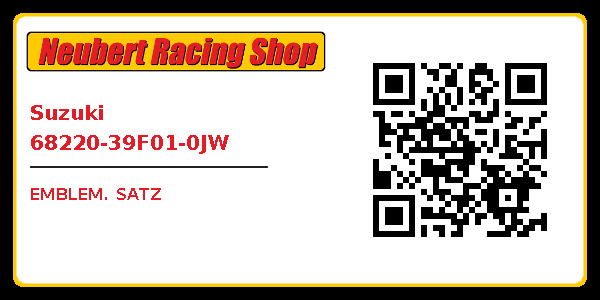 Suzuki 68220-39F01-0JW