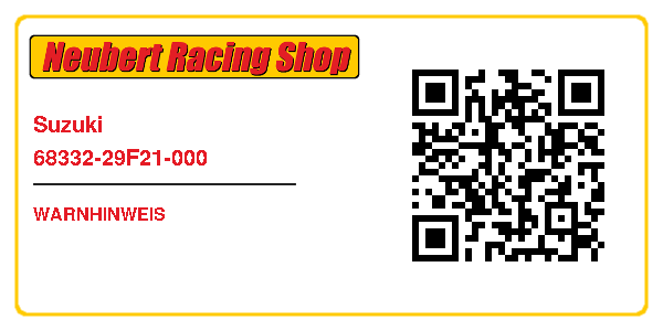 Suzuki 68332-29F21-000