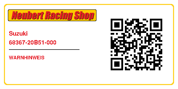 Suzuki 68367-20B51-000