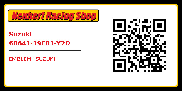 Suzuki 68641-19F01-Y2D