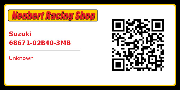 Suzuki 68671-02B40-3MB