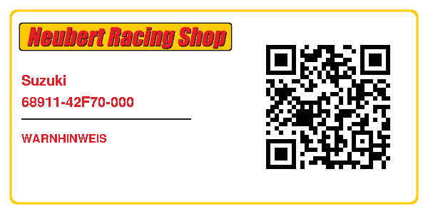 Suzuki 68911-42F70-000