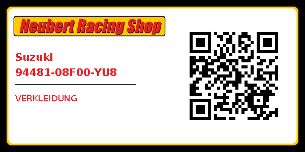 Suzuki 94481-08F00-YU8