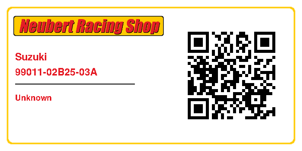 Suzuki 99011-02B25-03A