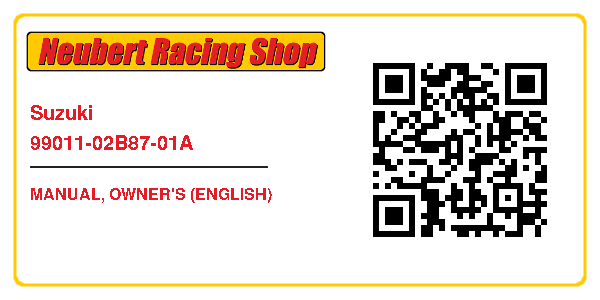 Suzuki 99011-02B87-01A