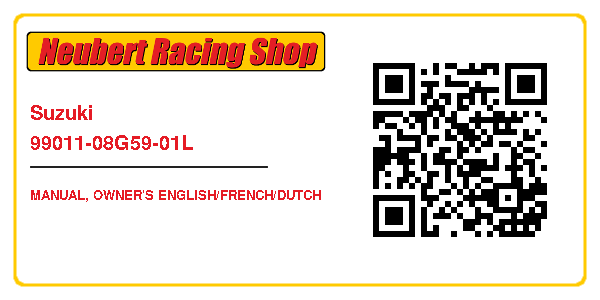 Suzuki 99011-08G59-01L