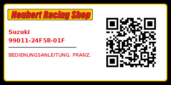 Suzuki 99011-24F58-01F