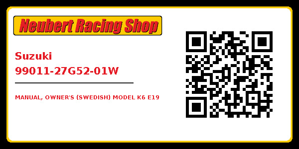 Suzuki 99011-27G52-01W