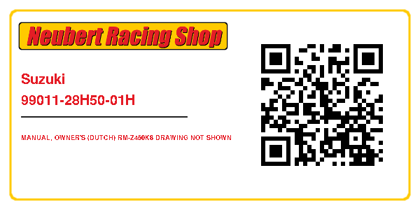Suzuki 99011-28H50-01H