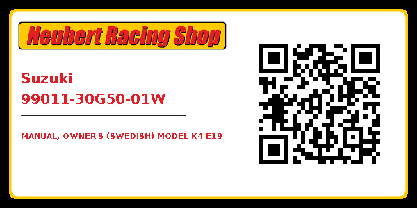 Suzuki 99011-30G50-01W