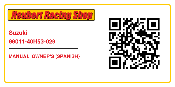 Suzuki 99011-40H53-029