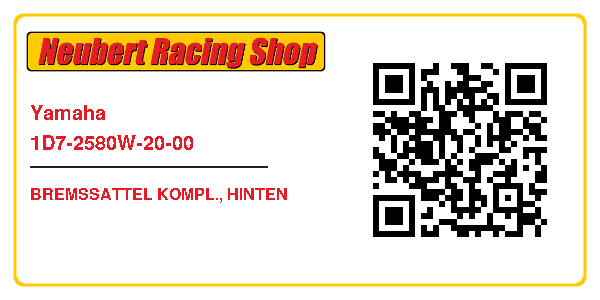 Yamaha 1D7-2580W-20-00
