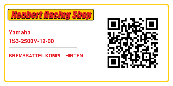 Yamaha 1S3-2580V-12-00