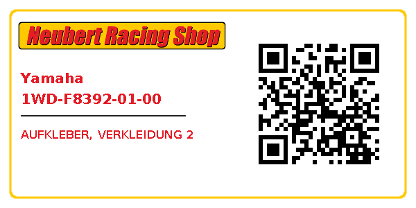 Yamaha 1WD-F8392-01-00
