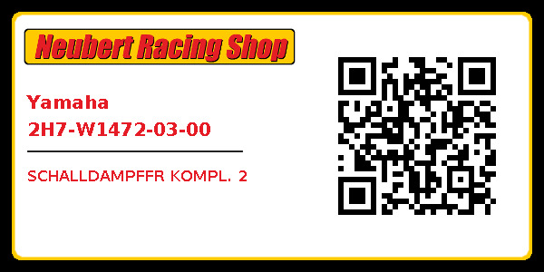 Yamaha 2H7-W1472-03-00