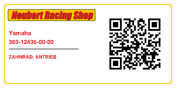 Yamaha 383-12436-00-00