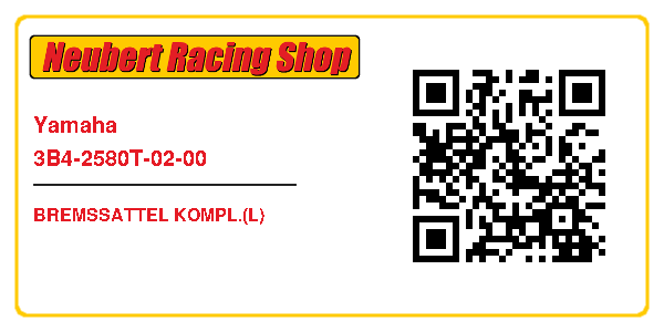 Yamaha 3B4-2580T-02-00