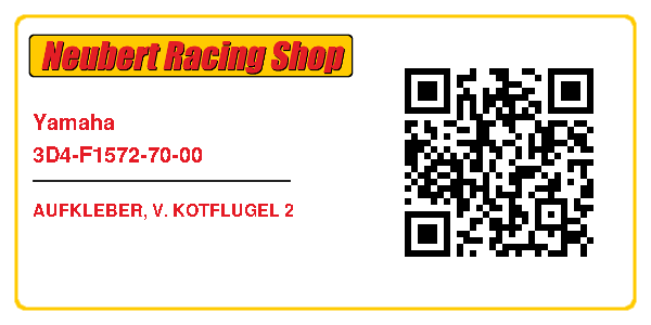 Yamaha 3D4-F1572-70-00