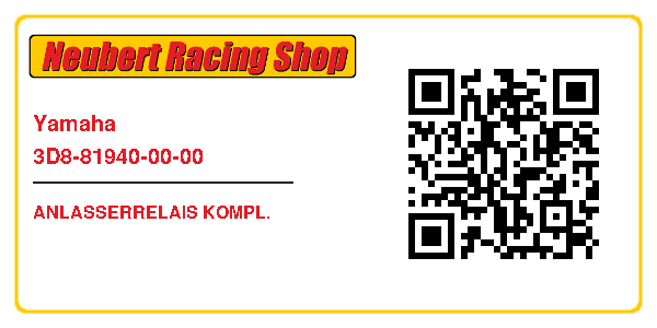 Yamaha 3D8-81940-00-00