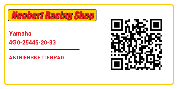 Yamaha 4G0-25445-20-33