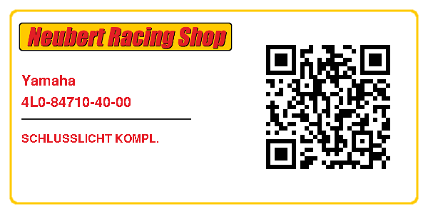 Yamaha 4L0-84710-40-00