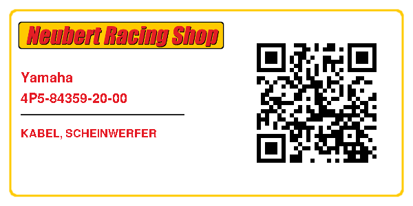 Yamaha 4P5-84359-20-00