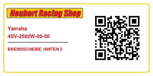 Yamaha 4SV-2582W-00-00