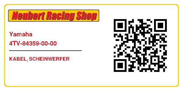 Yamaha 4TV-84359-00-00