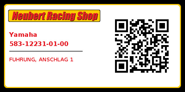 Yamaha 583-12231-01-00