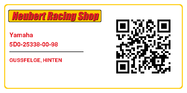 Yamaha 5D0-25338-00-98