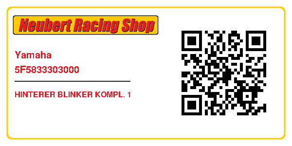 Yamaha 5F5833303000