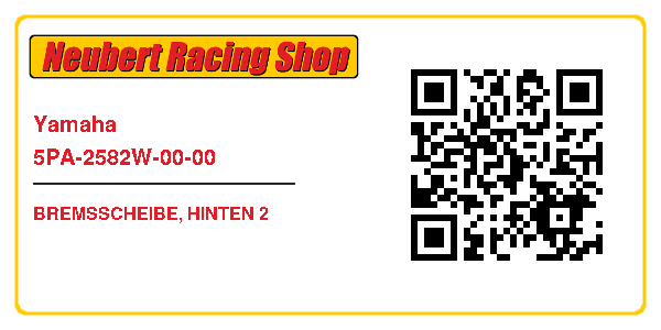 Yamaha 5PA-2582W-00-00