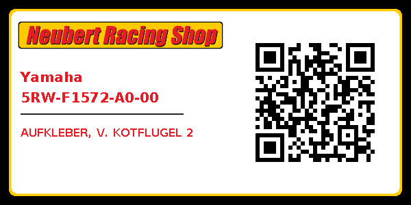 Yamaha 5RW-F1572-A0-00