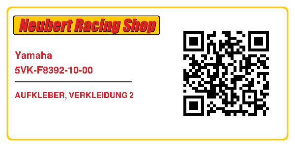 Yamaha 5VK-F8392-10-00