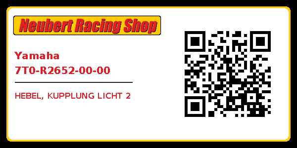Yamaha 7T0-R2652-00-00