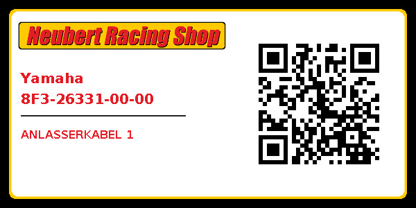 Yamaha 8F3-26331-00-00