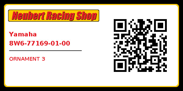 Yamaha 8W6-77169-01-00