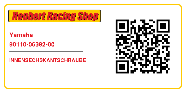 Yamaha 90110-06392-00