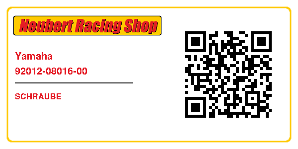 Yamaha 92012-08016-00