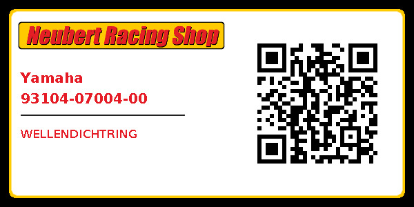 Yamaha 93104-07004-00