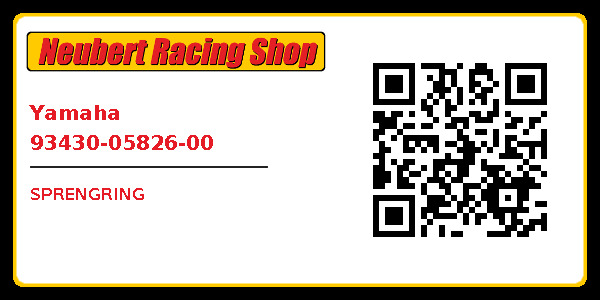 Yamaha 93430-05826-00