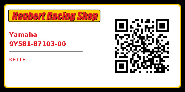 Yamaha 9Y581-87103-00