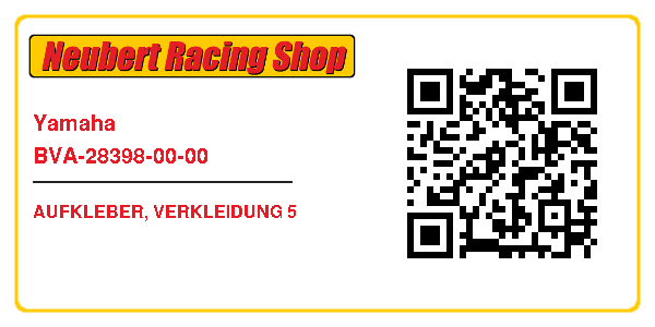 Yamaha BVA-28398-00-00