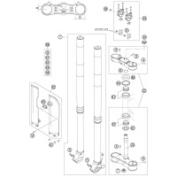 FRONT FORK, TRIPLE CLAMP