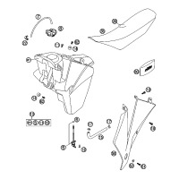KRAFTSTOFFTANK / SITZBANK / ABDECKUNG 