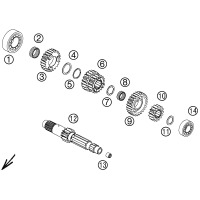 GETRIEBE I - ANTRIEBSWELLE