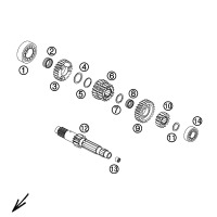 GETRIEBE I - ANTRIEBSWELLE