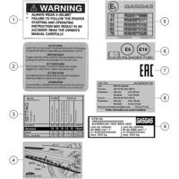 TECHNISCHE INFO AUFKLEBER