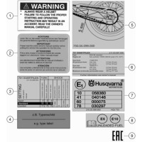 TECHNISCHE INFO AUFKLEBER